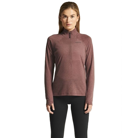Craft  Wool LS Tee Women's Rose Brown/Melange 