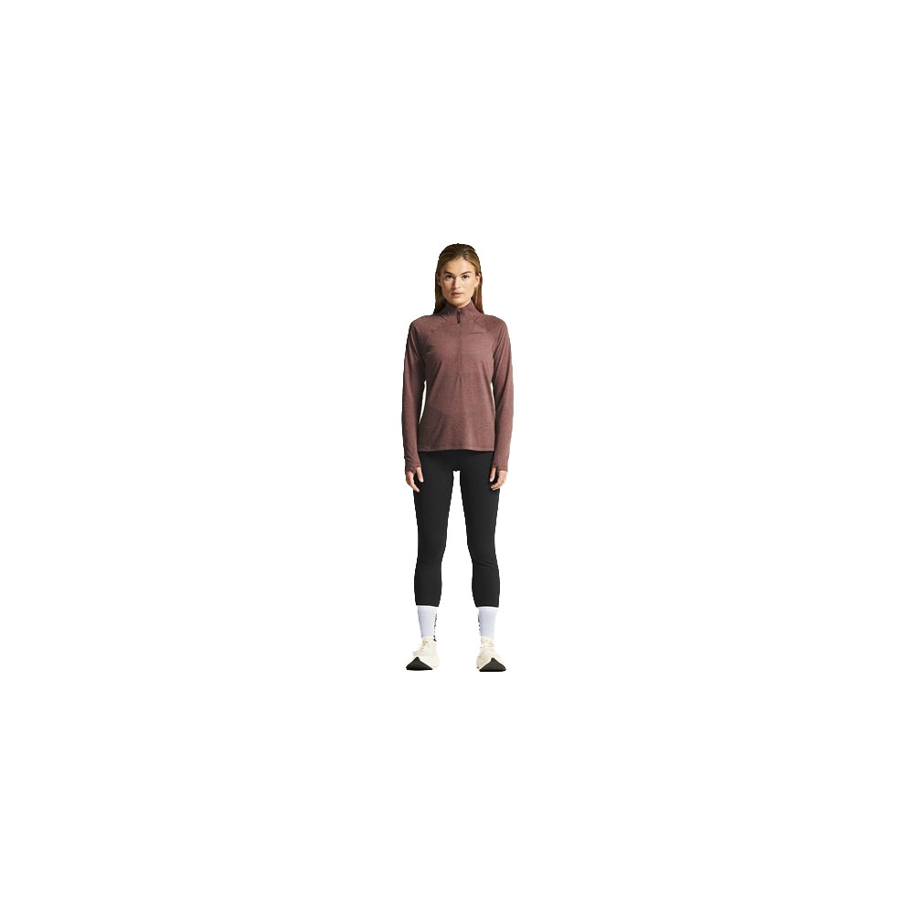 Craft Wool LS Tee Women's Rose Brown/Melange 1915138-473200 shirts en tops online bestellen bij Kathmandu Outdoor & Travel