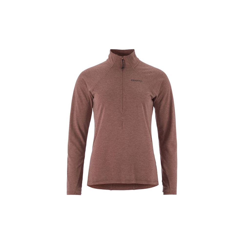 Craft Wool LS Tee Women's Rose Brown/Melange 1915138-473200 shirts en tops online bestellen bij Kathmandu Outdoor & Travel