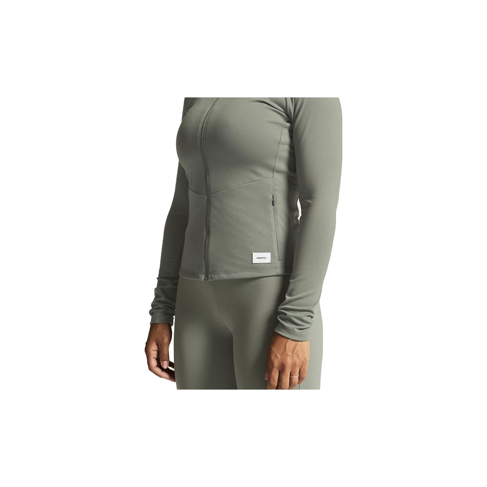 Craft Collective Zip Sweater Women's Leaf 1916642-647000 fleeces en truien online bestellen bij Kathmandu Outdoor & Travel