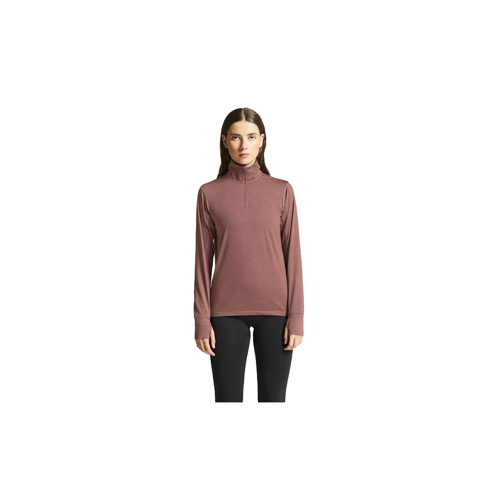 Craft Flow HZ LS Women's Rose Brown/Melange 1916681-473200 fleeces en truien online bestellen bij Kathmandu Outdoor & Travel