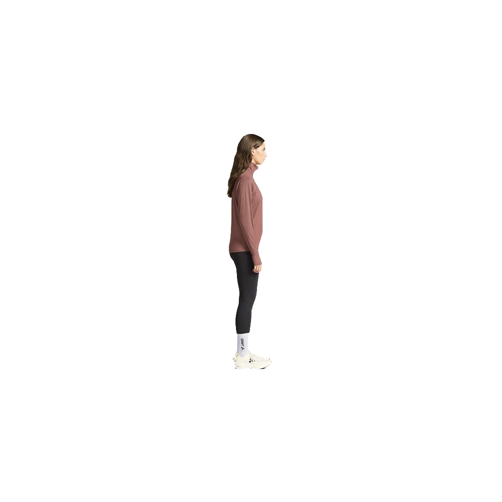 Craft Flow HZ LS Women's Rose Brown/Melange 1916681-473200 fleeces en truien online bestellen bij Kathmandu Outdoor & Travel