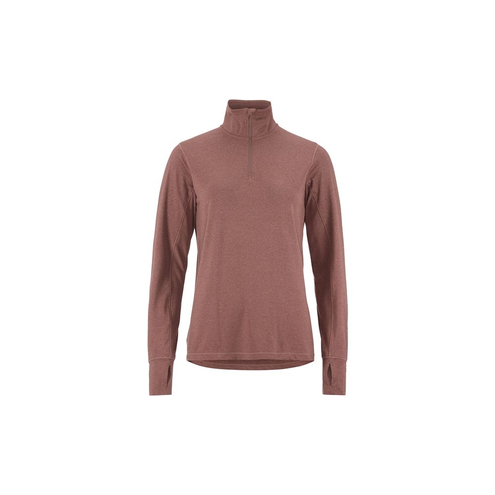 Craft Flow HZ LS Women's Rose Brown/Melange 1916681-473200 fleeces en truien online bestellen bij Kathmandu Outdoor & Travel