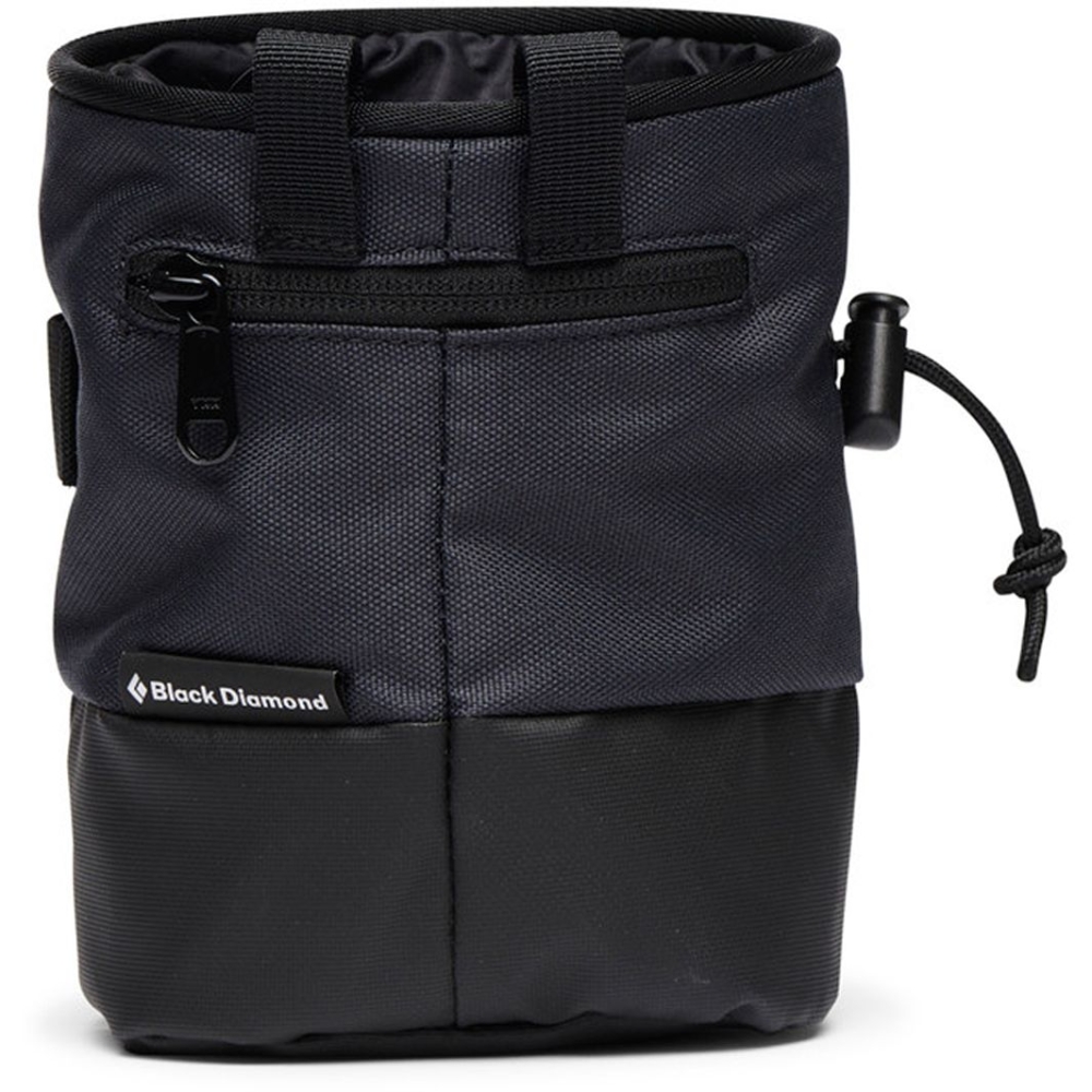 Black Diamond Mojo Zip Chalk Bag Carbon BD6301170003M_L1 pof, pofzakken en training online bestellen bij Kathmandu Outdoor & Travel