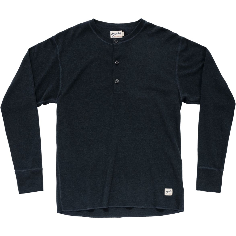 Devold Archive Henley Long Sleeve Ink GO 249 247 B-284A shirts en tops online bestellen bij Kathmandu Outdoor & Travel