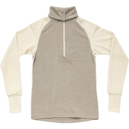 Devold  Expedition Merino Silk Zip Women's OffWhite/Stone 