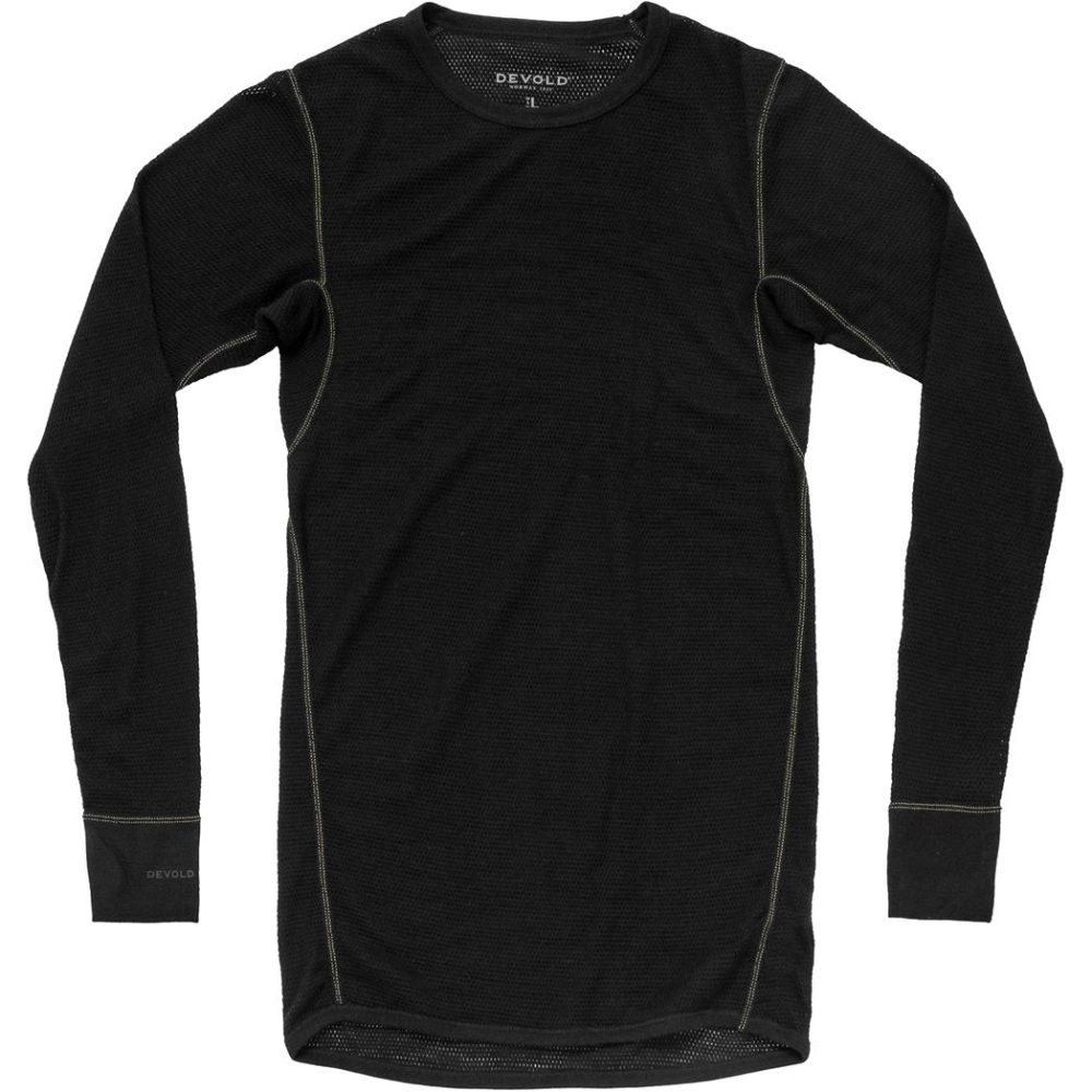 Devold Wool Mesh 190 Shirt Caviar GO 151 224 A-960A onderkleding/thermokleding online bestellen bij Kathmandu Outdoor & Travel