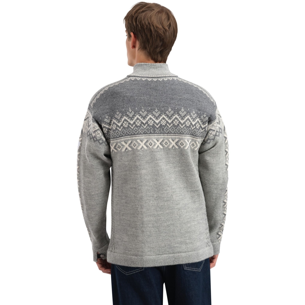 Dale 140th Anniversary Masc Sweater Lightcharcoal Smoke Offwhite 93951-E fleeces en truien online bestellen bij Kathmandu Outdoor & Travel