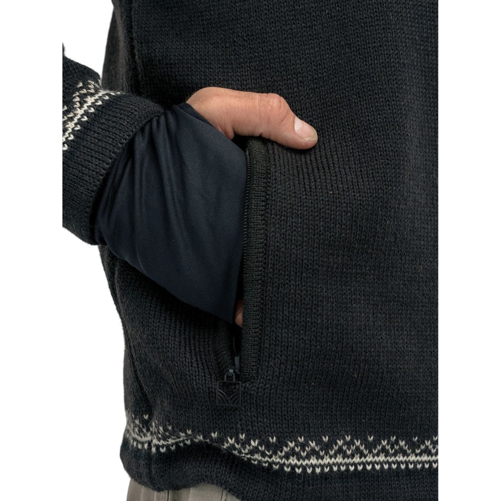 Dale Vail WP Masc Sweater Black Sandstone 93981-P01 fleeces en truien online bestellen bij Kathmandu Outdoor & Travel