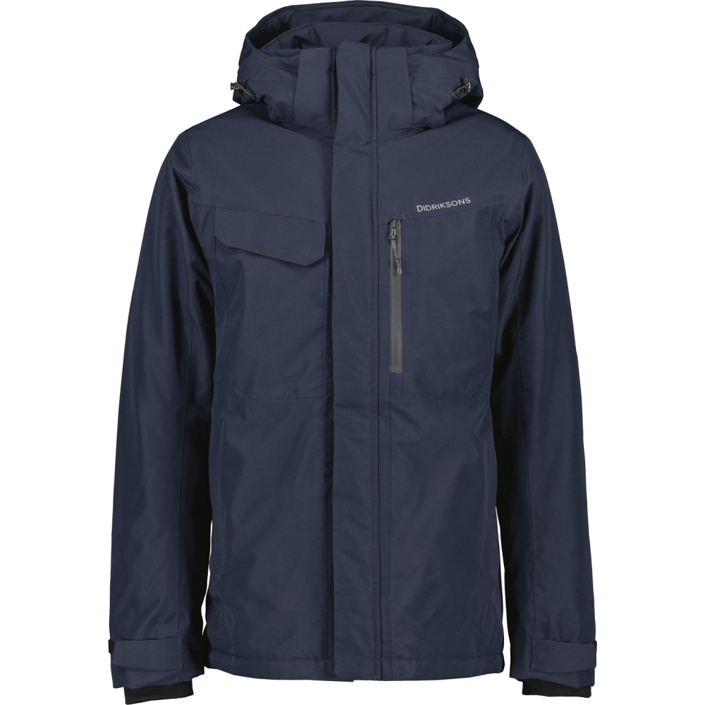 Didriksons Stefan USX Jacket Dark Night Blue 505041-999 jassen online bestellen bij Kathmandu Outdoor & Travel