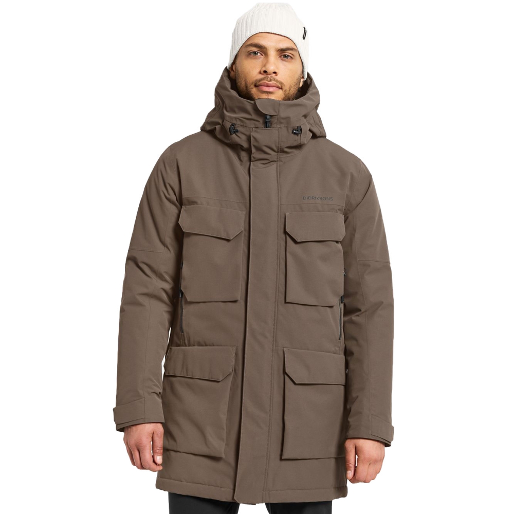 Didriksons Drew USX Parka 8 Mocha Brown 505778-F07 jassen online bestellen bij Kathmandu Outdoor & Travel
