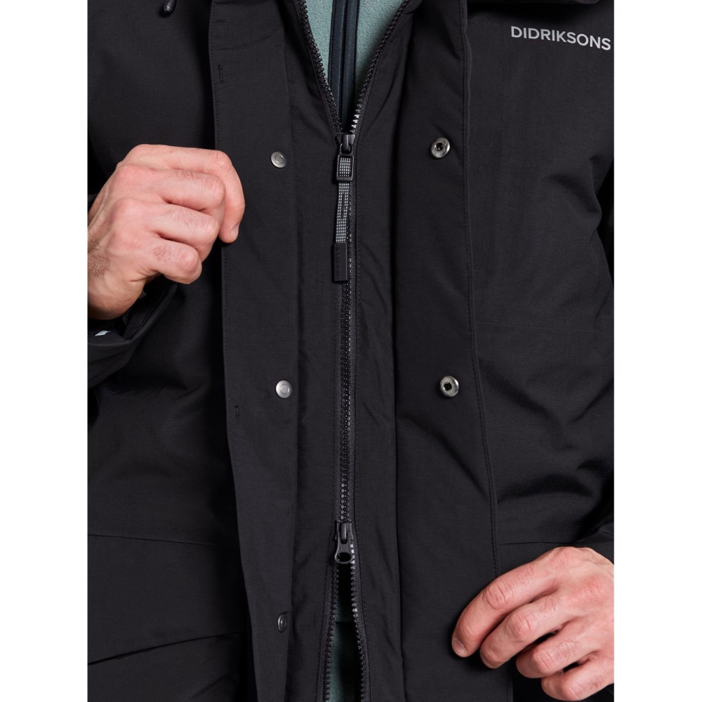 Didriksons Akilles USX Parka 2 Black 505964-060 jassen online bestellen bij Kathmandu Outdoor & Travel