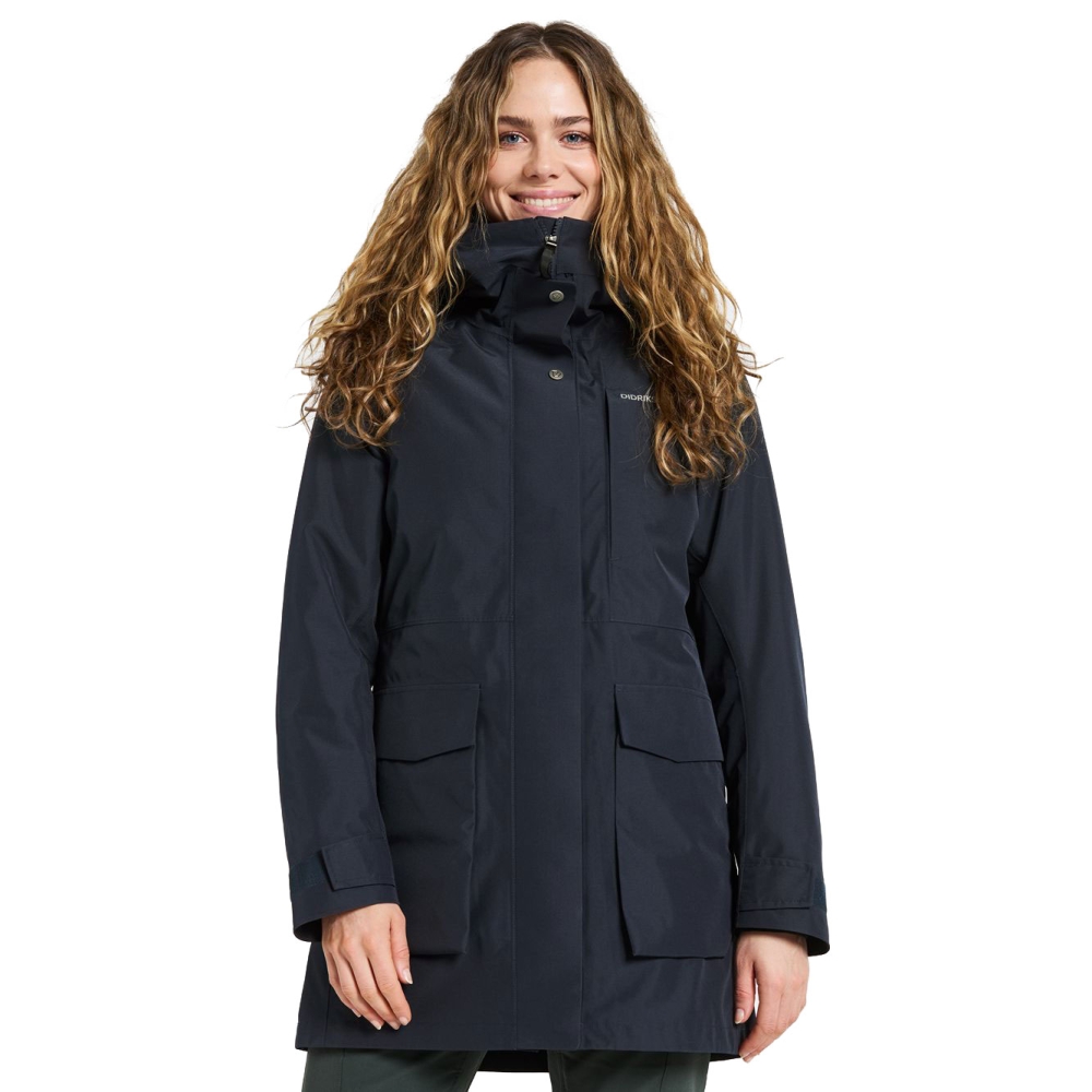 Didriksons Harriet Parka Women's Dark Night Blue 505825-999 jassen online bestellen bij Kathmandu Outdoor & Travel