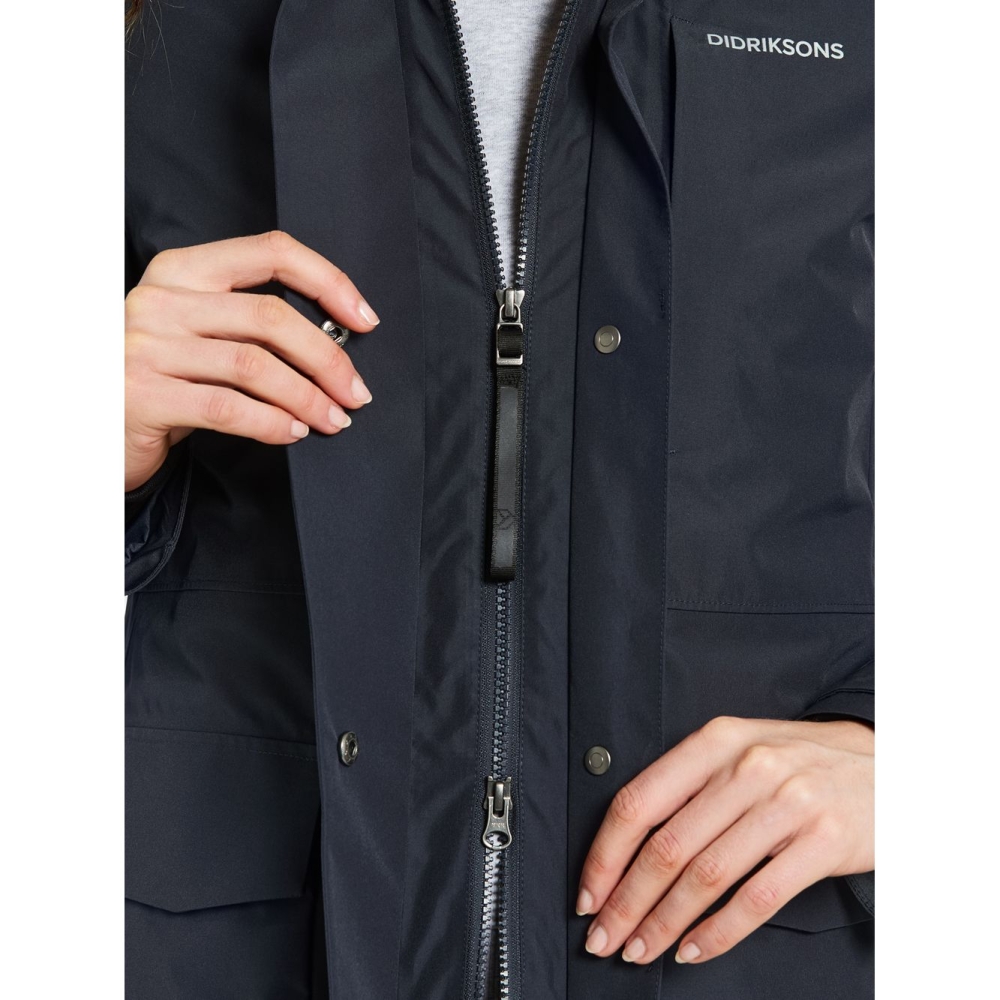 Didriksons Harriet Parka Women's Dark Night Blue 505825-999 jassen online bestellen bij Kathmandu Outdoor & Travel