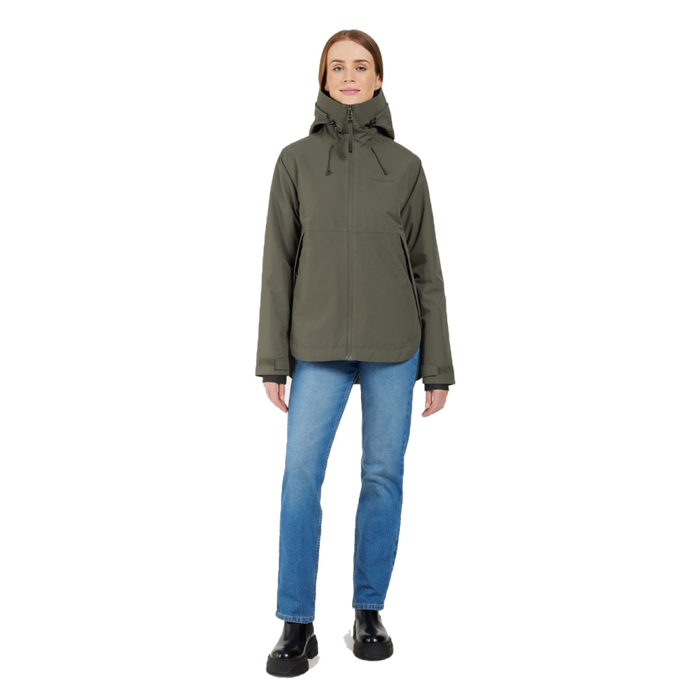 Didriksons Jennie Jkt 2 Women's Deep Green 505480-300 jassen online bestellen bij Kathmandu Outdoor & Travel