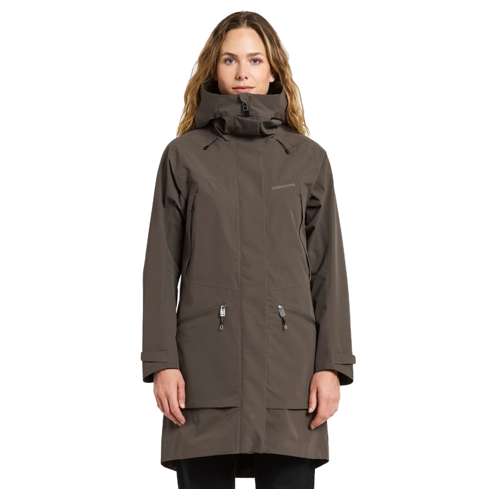 Didriksons Ilma Parka 8 Women's Mocha Brown 505776-F07 jassen online bestellen bij Kathmandu Outdoor & Travel
