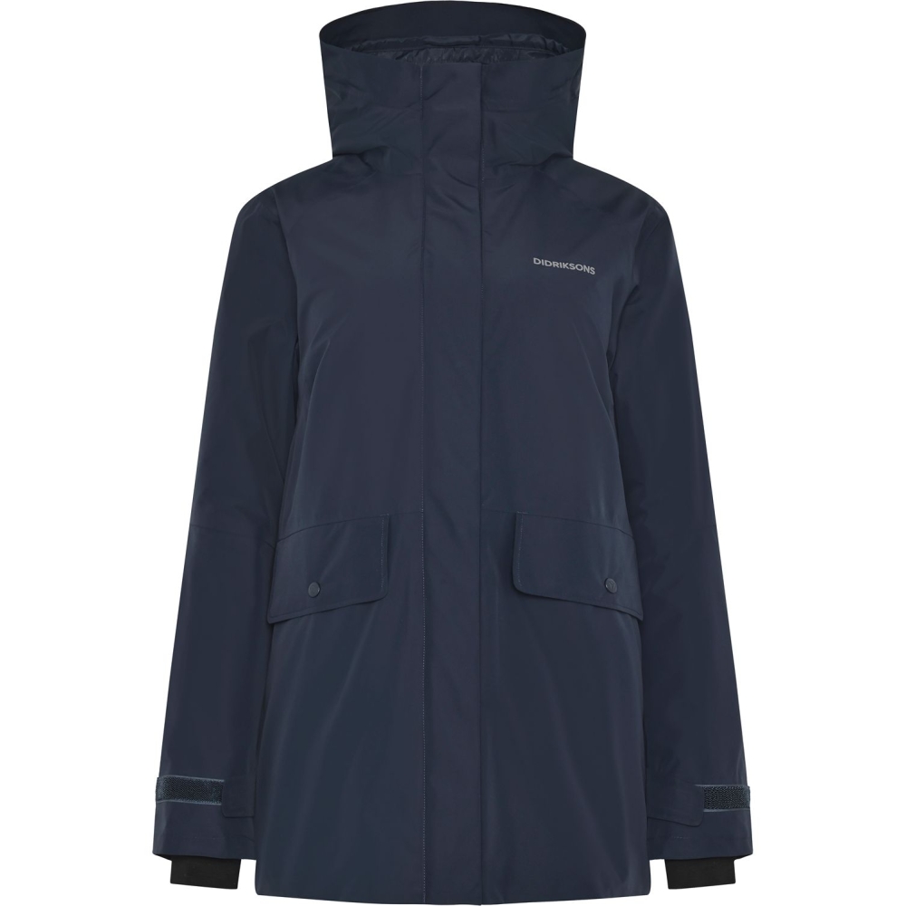 Didriksons Tuva Parka Women's Dark Night Blue 505820-999 jassen online bestellen bij Kathmandu Outdoor & Travel