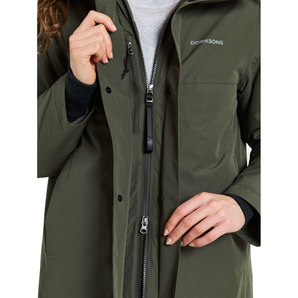Didriksons Selina Parka Women's Deep Green 505828-300 jassen online bestellen bij Kathmandu Outdoor & Travel