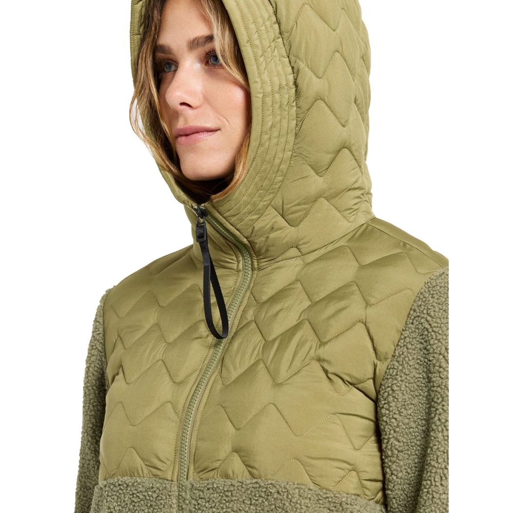 Didriksons Bibi Fullzip 2 Women's Olive Green 506007-H22 fleeces en truien online bestellen bij Kathmandu Outdoor & Travel