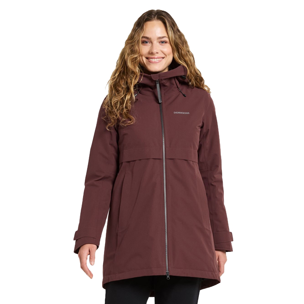 Didriksons Helle Parka 6 Women's Old rust 506175-147 jassen online bestellen bij Kathmandu Outdoor & Travel