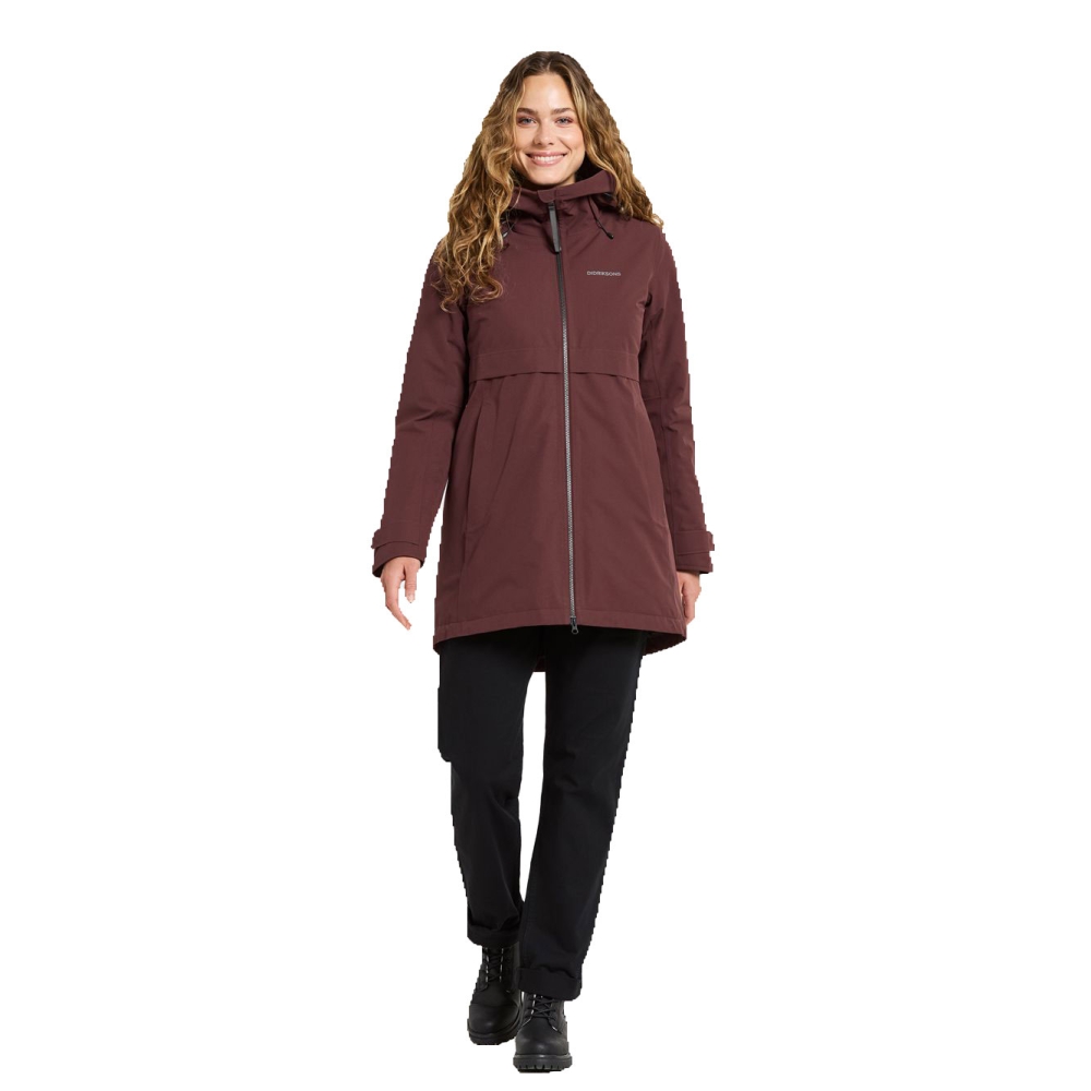 Didriksons Helle Parka 6 Women's Old rust 506175-147 jassen online bestellen bij Kathmandu Outdoor & Travel