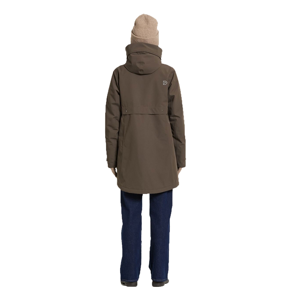 Didriksons Helle Parka 6 Women's Mocha Brown 506175-F07 jassen online bestellen bij Kathmandu Outdoor & Travel