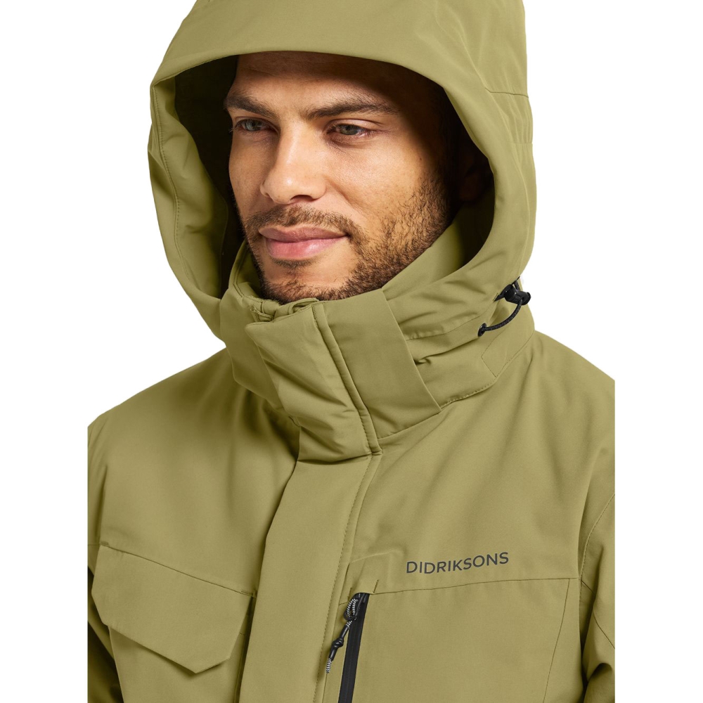 Didriksons Stefan USX Jkt Olive Green 505041-H22 jassen online bestellen bij Kathmandu Outdoor & Travel