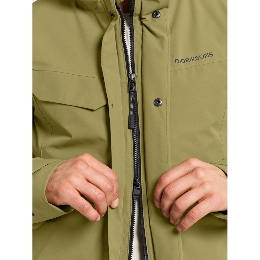 Didriksons Stefan USX Jkt Olive Green 505041-H22 jassen online bestellen bij Kathmandu Outdoor & Travel