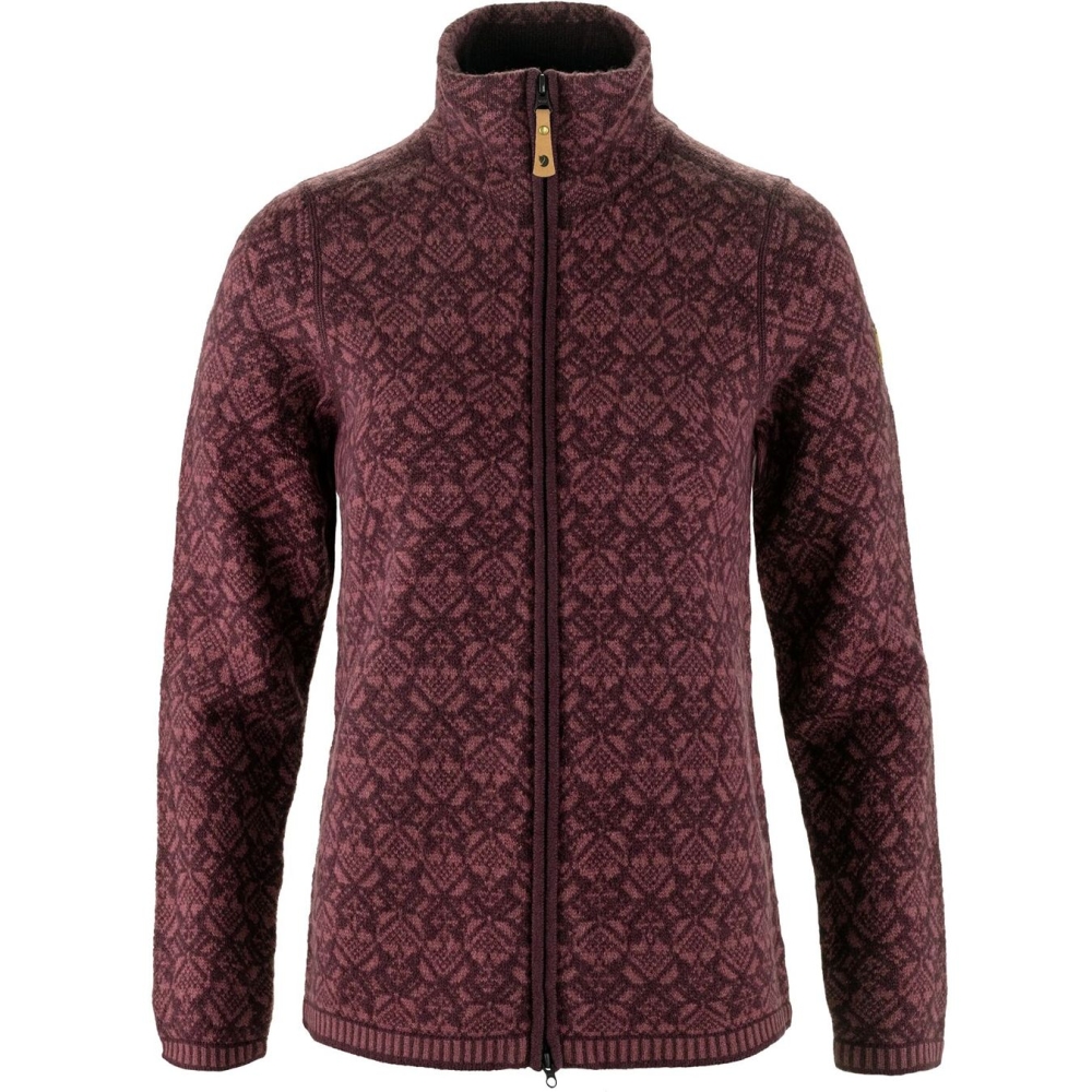 Fjällräven Snow Cardigan Women's Port F89912-357 fleeces en truien online bestellen bij Kathmandu Outdoor & Travel