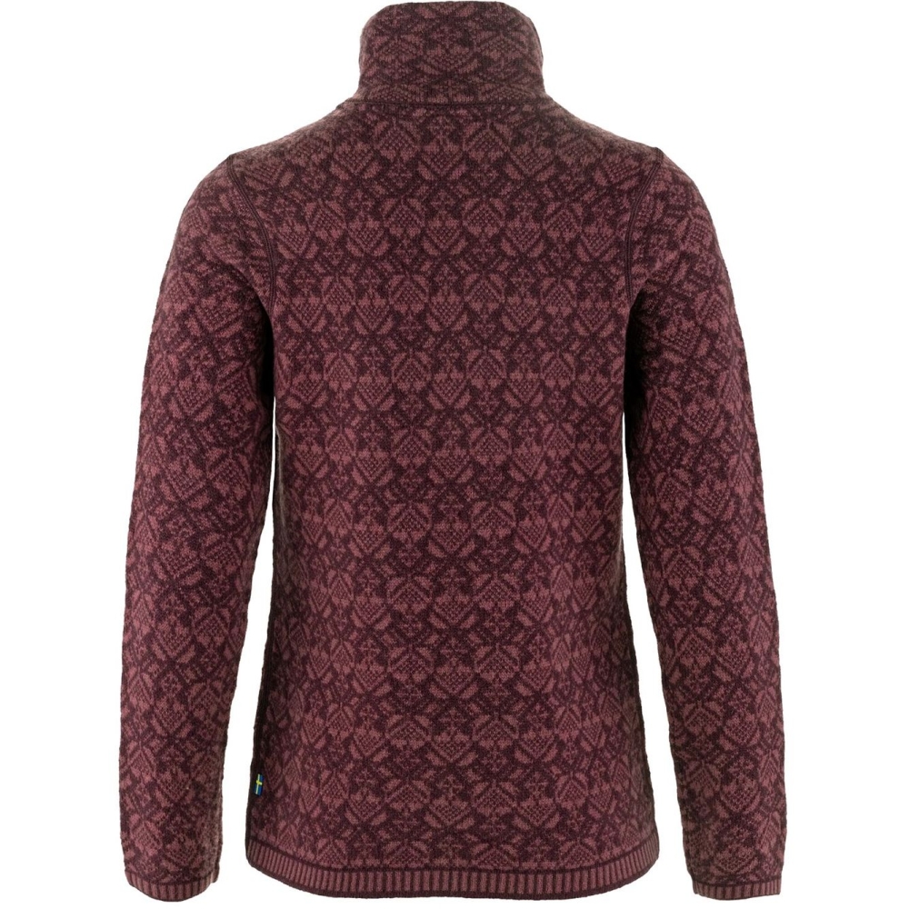 Fjällräven Snow Cardigan Women's Port F89912-357 fleeces en truien online bestellen bij Kathmandu Outdoor & Travel