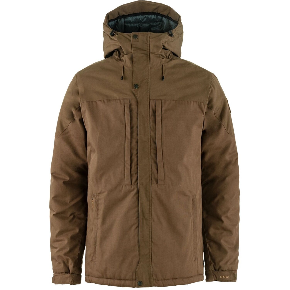 Fjällräven Skogsö Padded Jacket Dark Oak F82279-299 jassen online bestellen bij Kathmandu Outdoor & Travel
