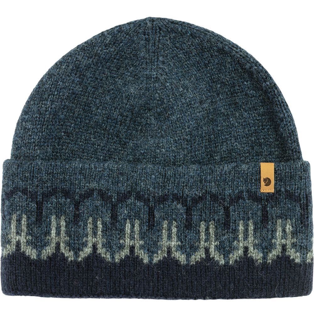 Fjällräven Övik Path Knit Beanie Dark Navy-Navy F87167-555-560 kleding accessoires online bestellen bij Kathmandu Outdoor & Travel