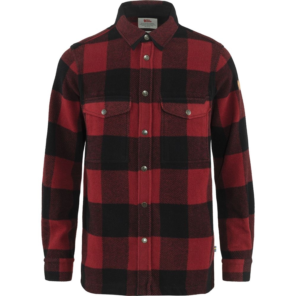 Fjällräven Canada Shirt Red F90631-320 shirts en tops online bestellen bij Kathmandu Outdoor & Travel