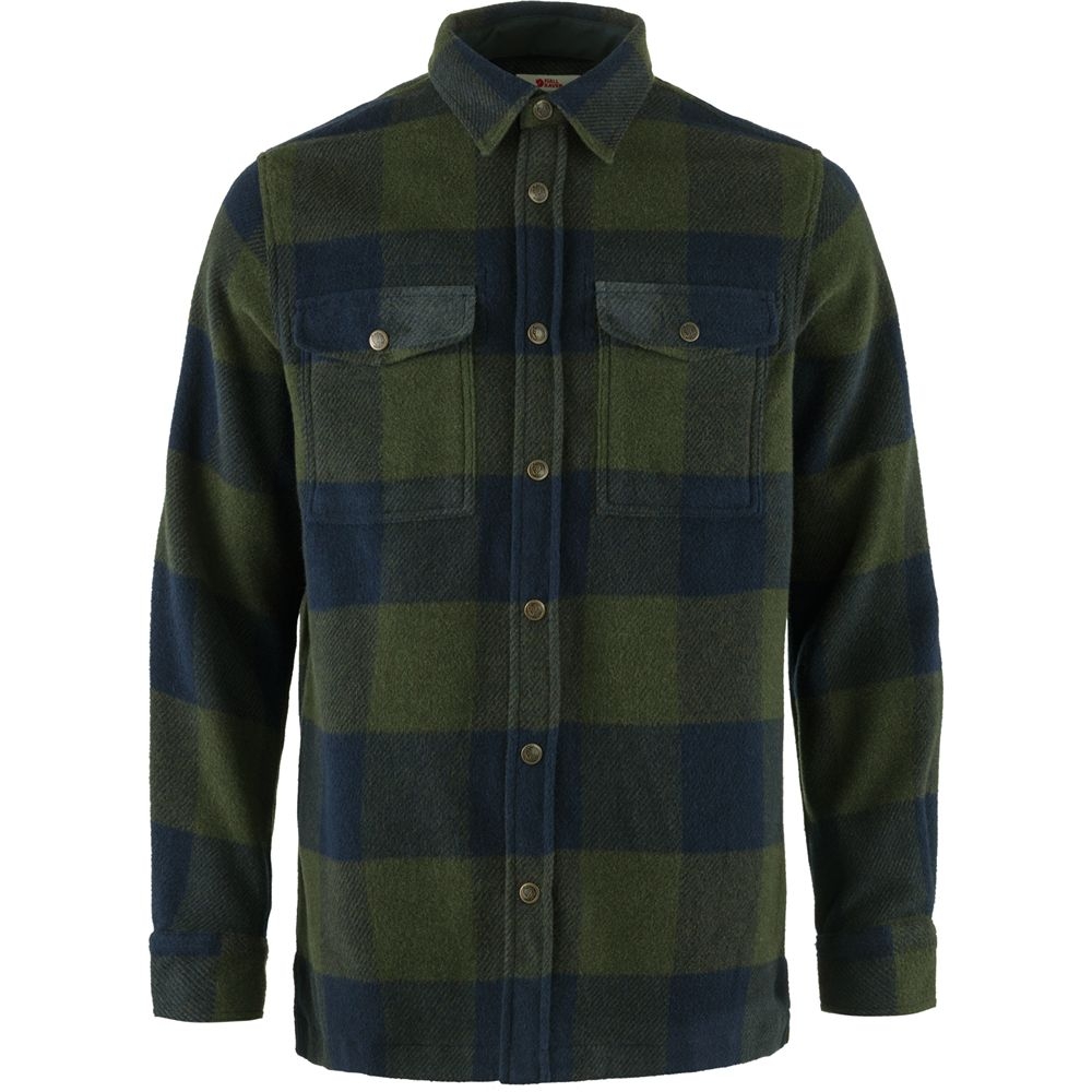 Fjällräven Canada Shirt Deep Forest-Dark Navy F90631-662-555 shirts en tops online bestellen bij Kathmandu Outdoor & Travel