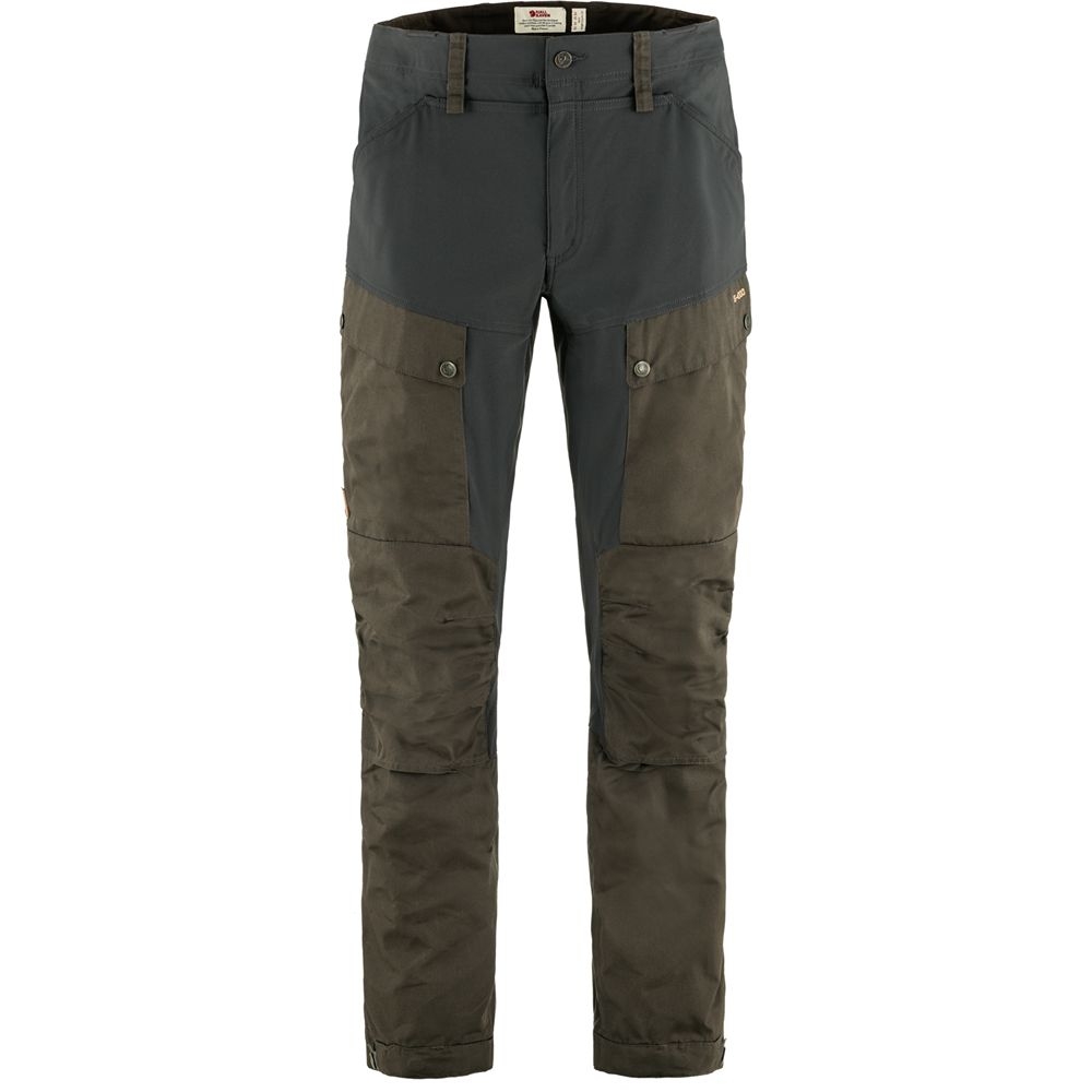 Fjällräven Keb Trousers Regular Dark Olive-Dark Grey F87176-633-030 broeken online bestellen bij Kathmandu Outdoor & Travel