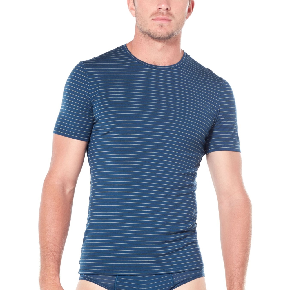 Icebreaker Anatomica SS Crewe Midnight Navy IB103033-4011 shirts en tops online bestellen bij Kathmandu Outdoor & Travel