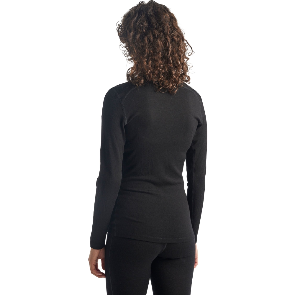 Icebreaker 260 Tech LS Half Zip Women's Black IBB04390-0011 fleeces en truien online bestellen bij Kathmandu Outdoor & Travel