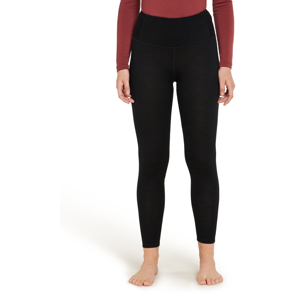 Icebreaker Mer 260 Tech High Rise Leggings Women's Black IB0A5726-0011 onderkleding/thermokleding online bestellen bij Kathmandu Outdoor & Travel