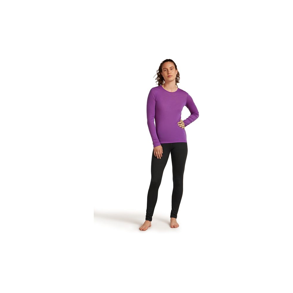 Icebreaker Mer 200 Oasis High Rise Leggings Women's Black IB0A57BB-0011 onderkleding/thermokleding online bestellen bij Kathmandu Outdoor & Travel