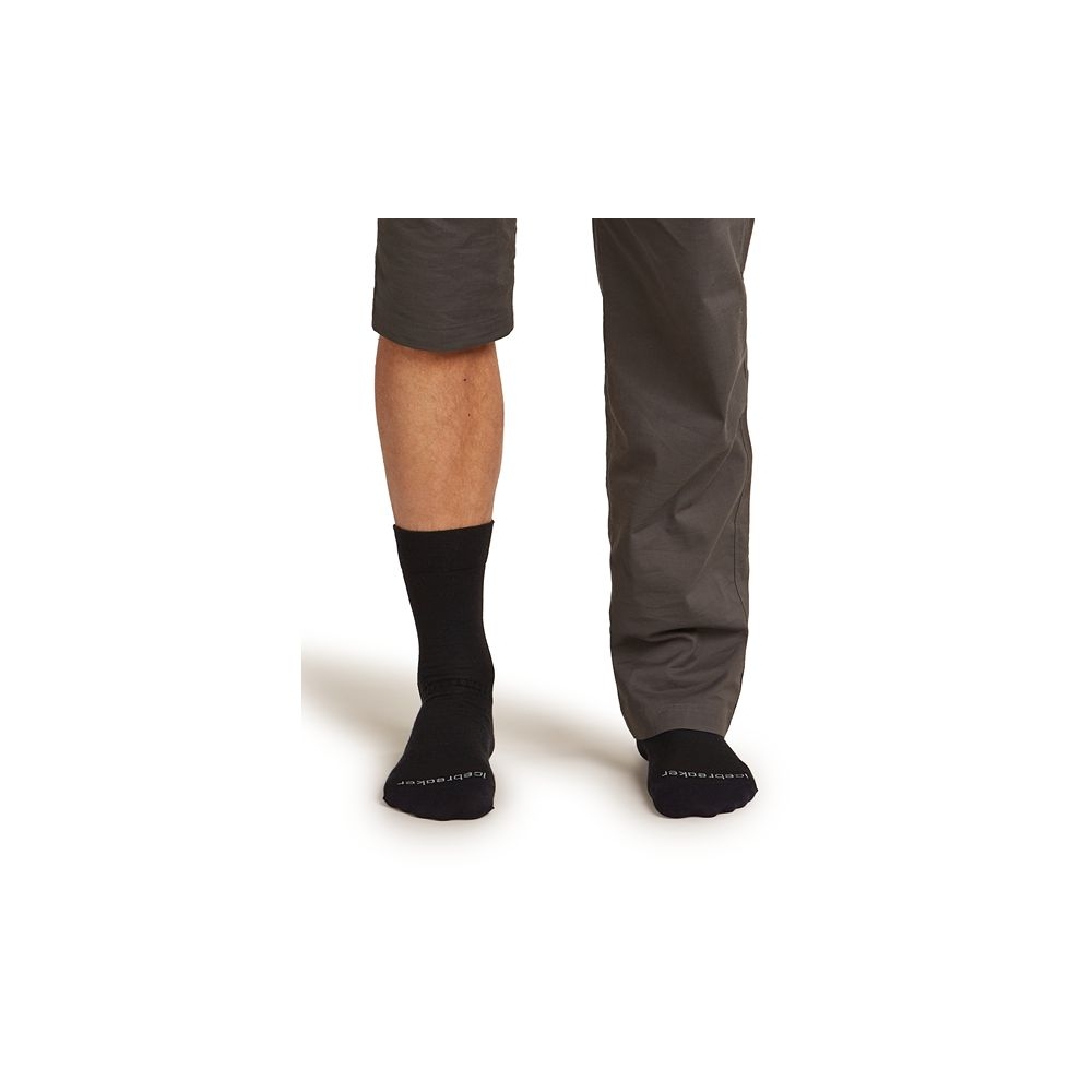 Icebreaker Mer Hike+ Liner Crew  Black IB0A57AL-0011 sokken online bestellen bij Kathmandu Outdoor & Travel