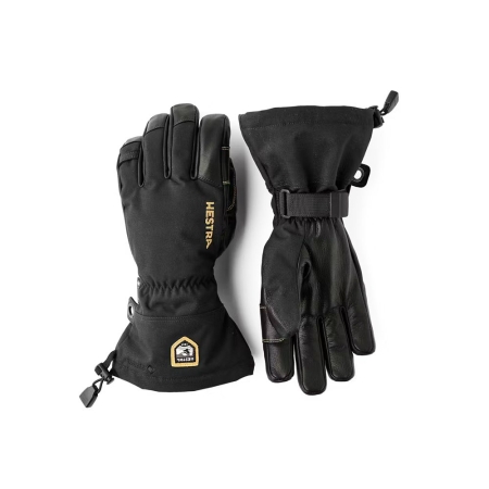Hestra  Army Leather Gore-Tex - 5 finger Black/Black