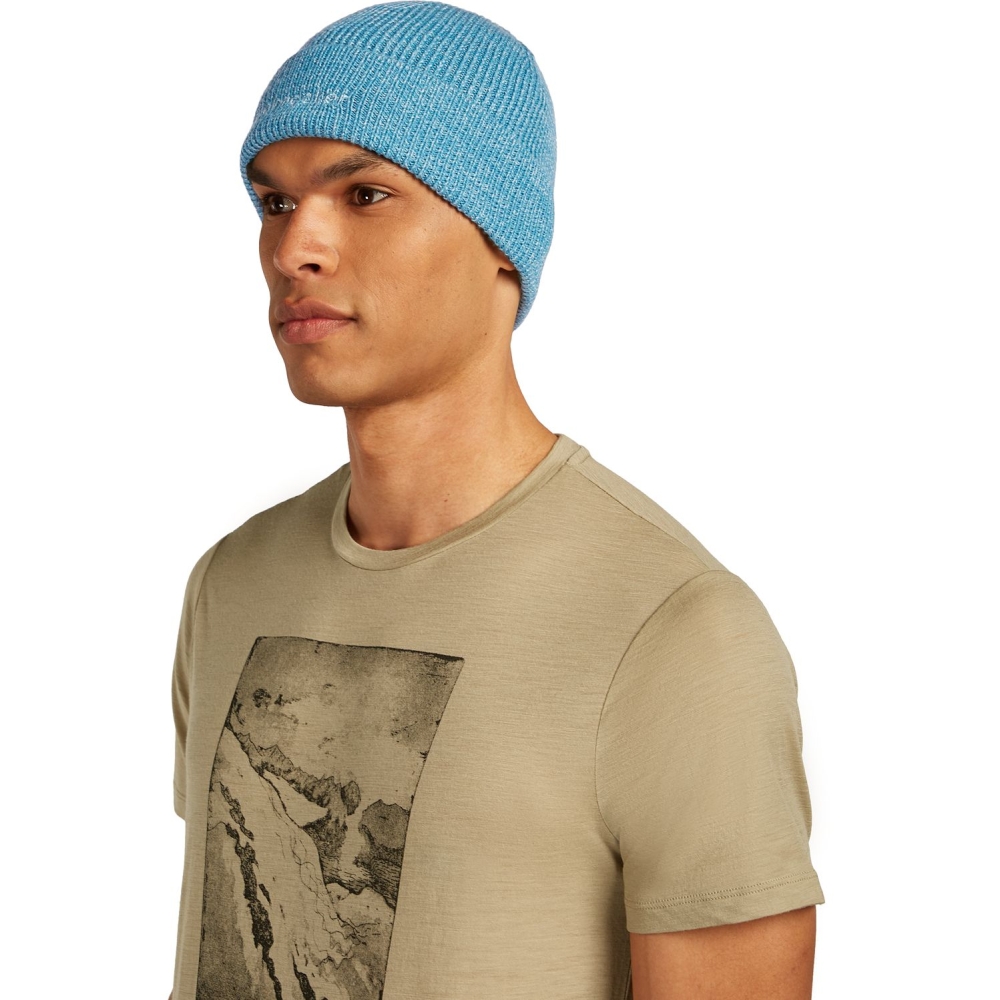 Icebreaker Mer All Day Toque Beanie Topaz/Hydro IB0A573J-0HB1 kleding accessoires online bestellen bij Kathmandu Outdoor & Travel