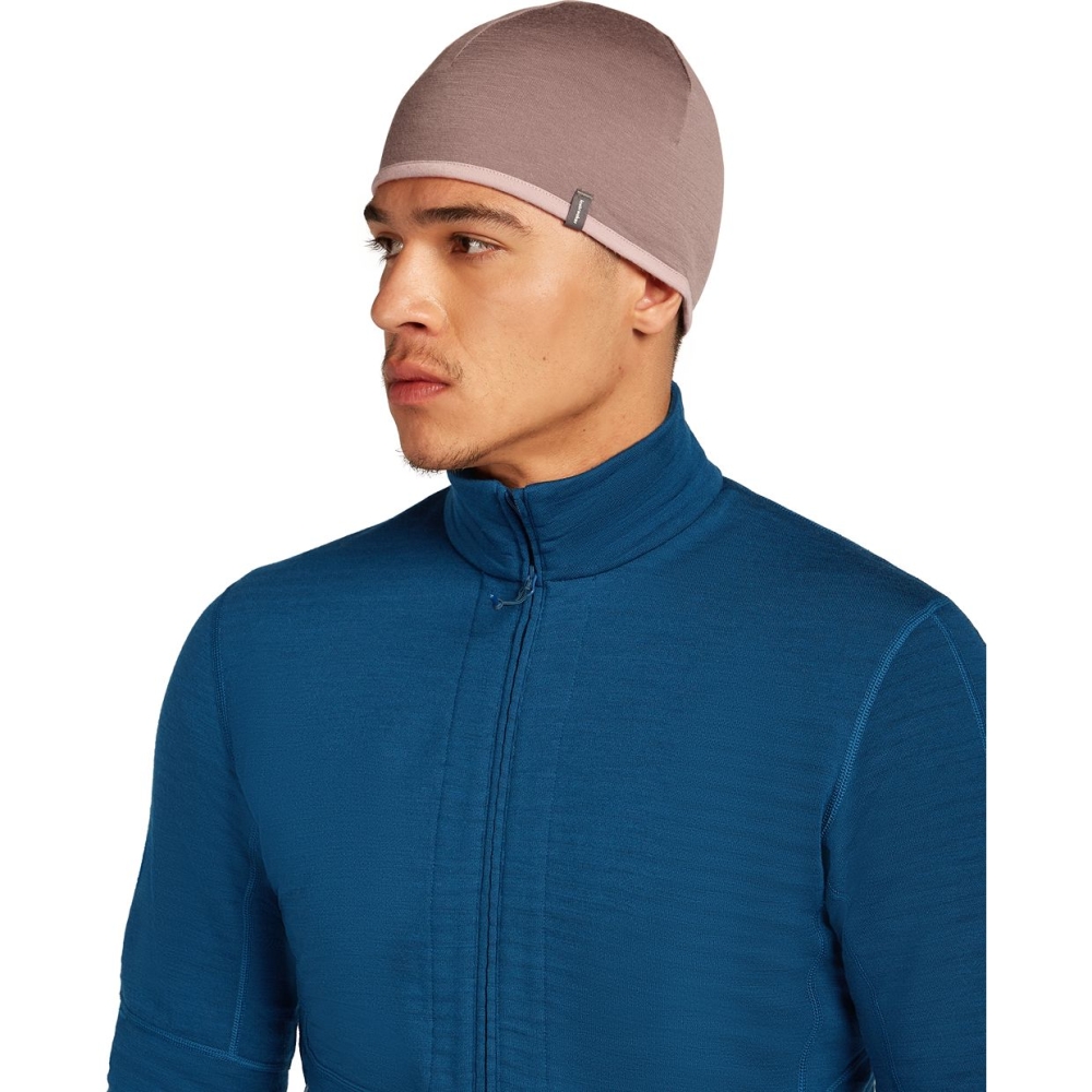 Icebreaker 200 Oasis Revers Beanie Summit/Blush IBIBM200-0H61 kleding accessoires online bestellen bij Kathmandu Outdoor & Travel