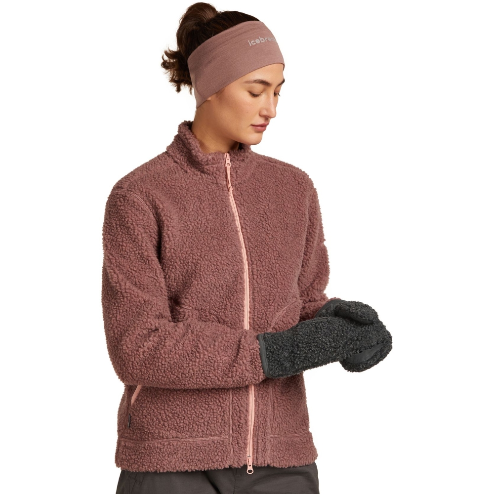Icebreaker Mer 800 RealFleece High Pile Mittens Jet Hthr/Obsidian/Black IB0A573I-0HC1 kleding accessoires online bestellen bij Kathmandu Outdoor & Travel