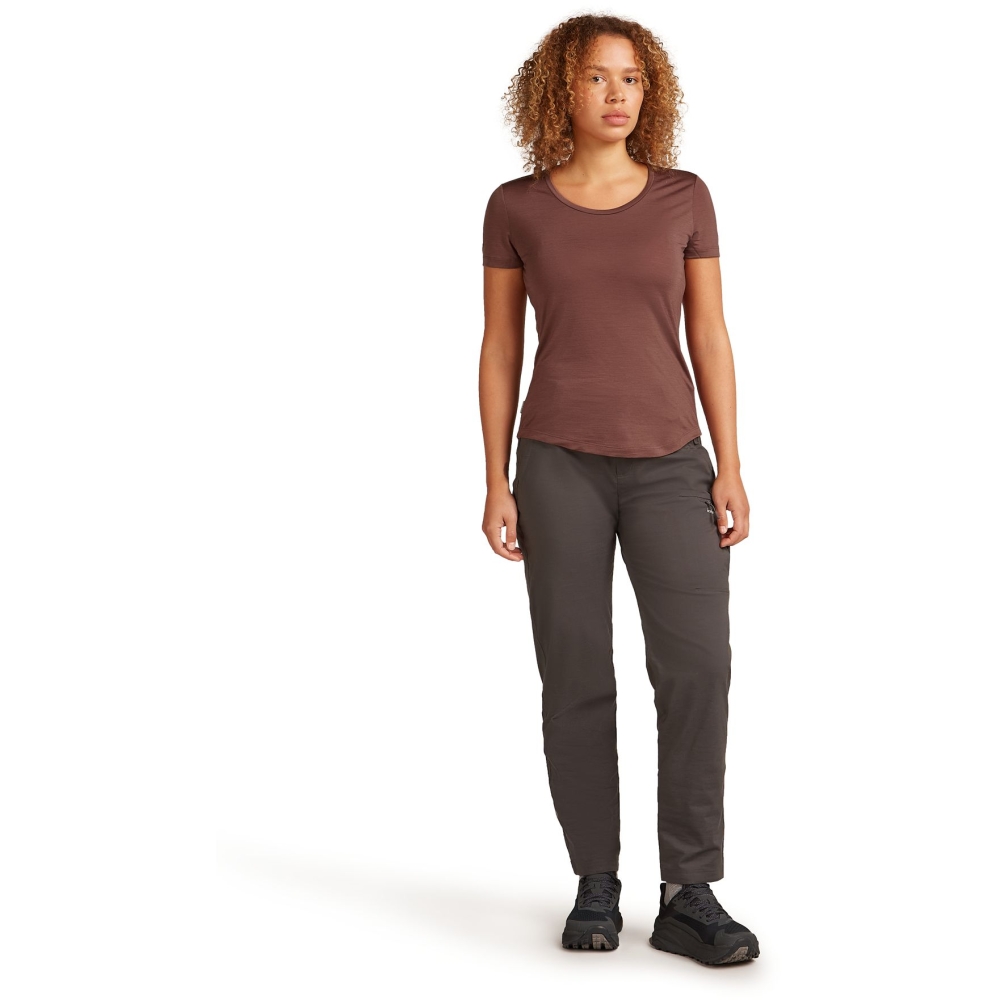 Icebreaker Mer 125 Cool-Lite Sphere III SS Scoop Women's Carob IB0A56ZP-0B11 shirts en tops online bestellen bij Kathmandu Outdoor & Travel