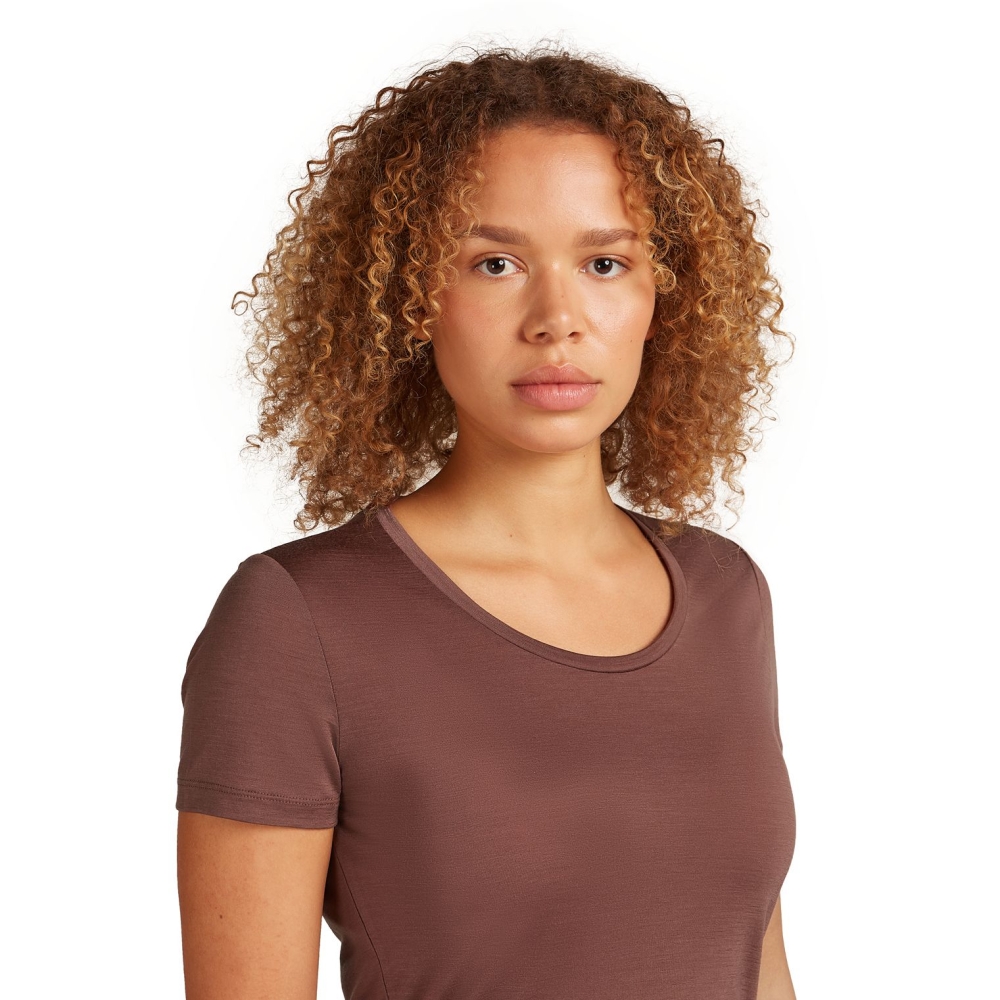 Icebreaker Mer 125 Cool-Lite Sphere III SS Scoop Women's Carob IB0A56ZP-0B11 shirts en tops online bestellen bij Kathmandu Outdoor & Travel