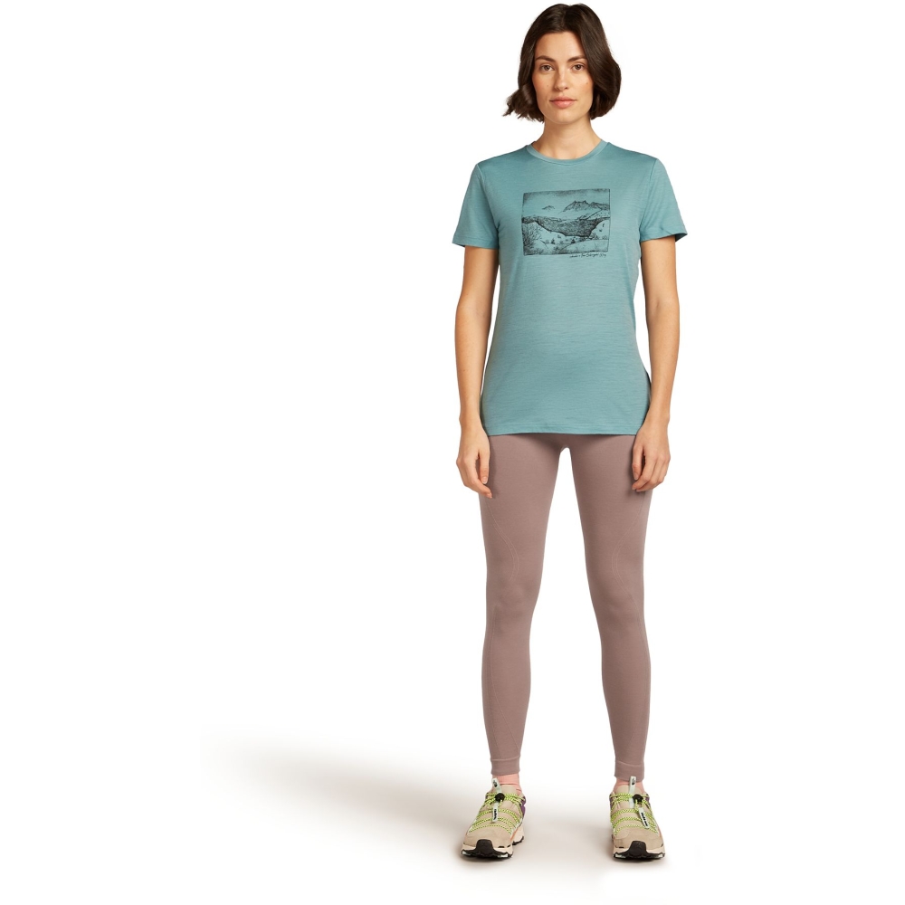 Icebreaker Mer 150 Tech Lite SS Tee Lake View Women's Hydro IB0A57CA-4511 shirts en tops online bestellen bij Kathmandu Outdoor & Travel