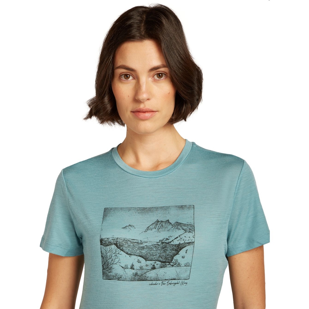Icebreaker Mer 150 Tech Lite SS Tee Lake View Women's Hydro IB0A57CA-4511 shirts en tops online bestellen bij Kathmandu Outdoor & Travel