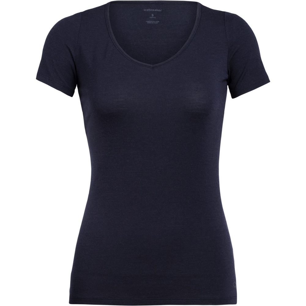Icebreaker Siren SS Sweetheart Women's Midnight Navy IB103062-4011 shirts en tops online bestellen bij Kathmandu Outdoor & Travel