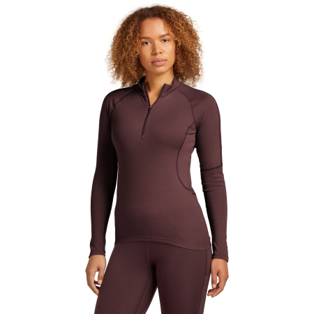 Icebreaker  300 MerinoFinePolar LS Half Zip Women's Java 